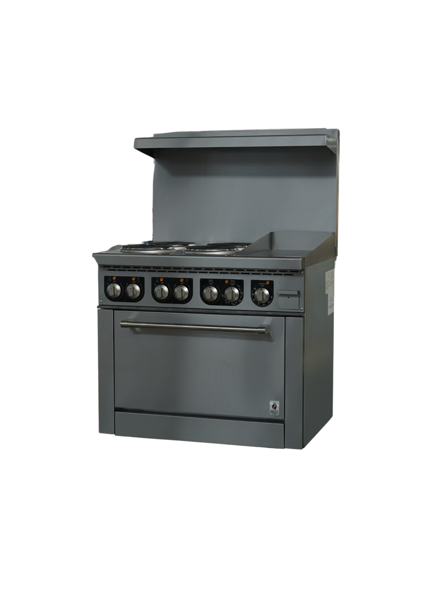 Cuisinière électrique 36" (4 brûleurs + plaque chauffante 12") -HZ-ER36-12G