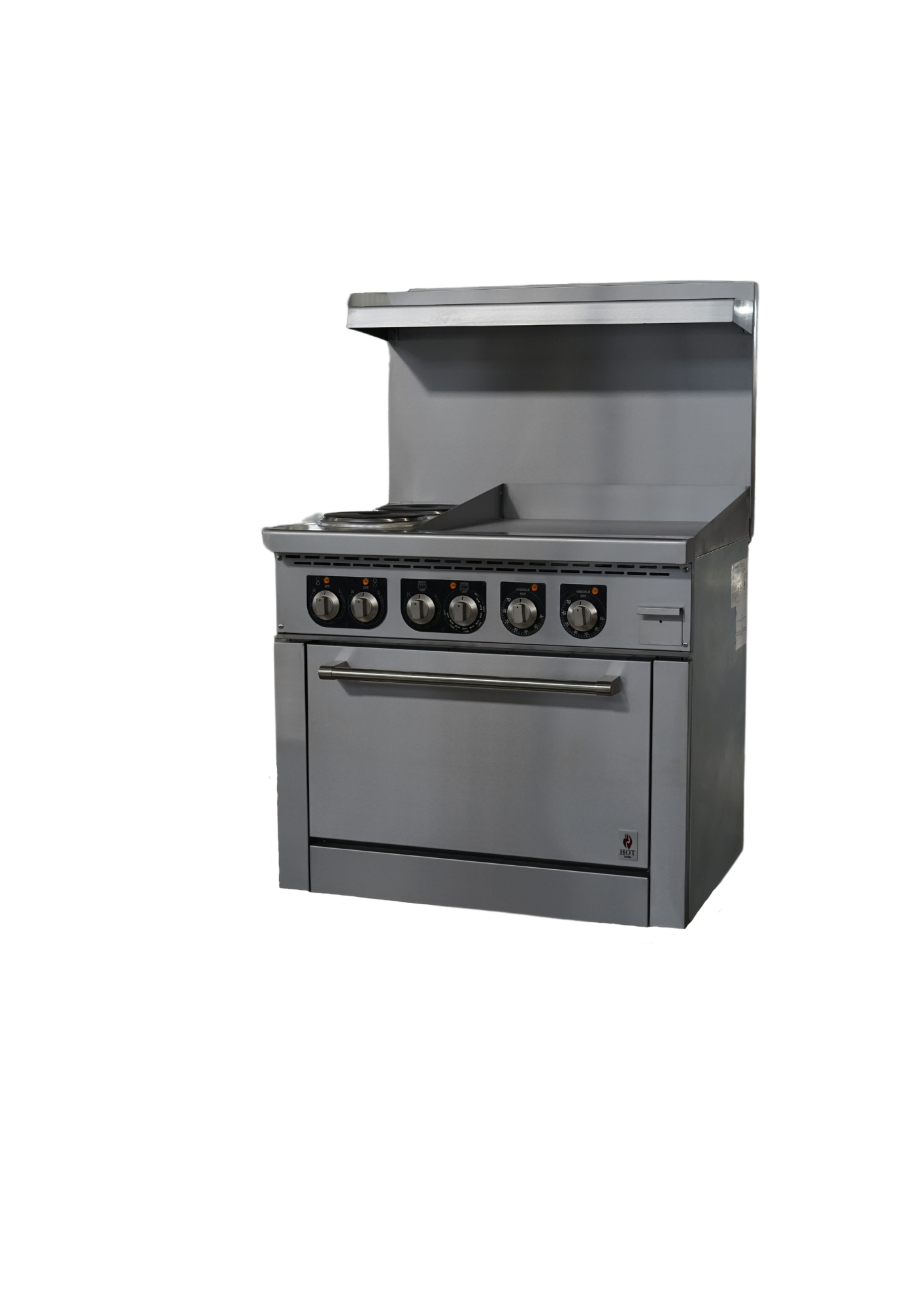 Cuisinière électrique 36" (2 brûleurs + plaque chauffante 24") -HZ-ER36-24G