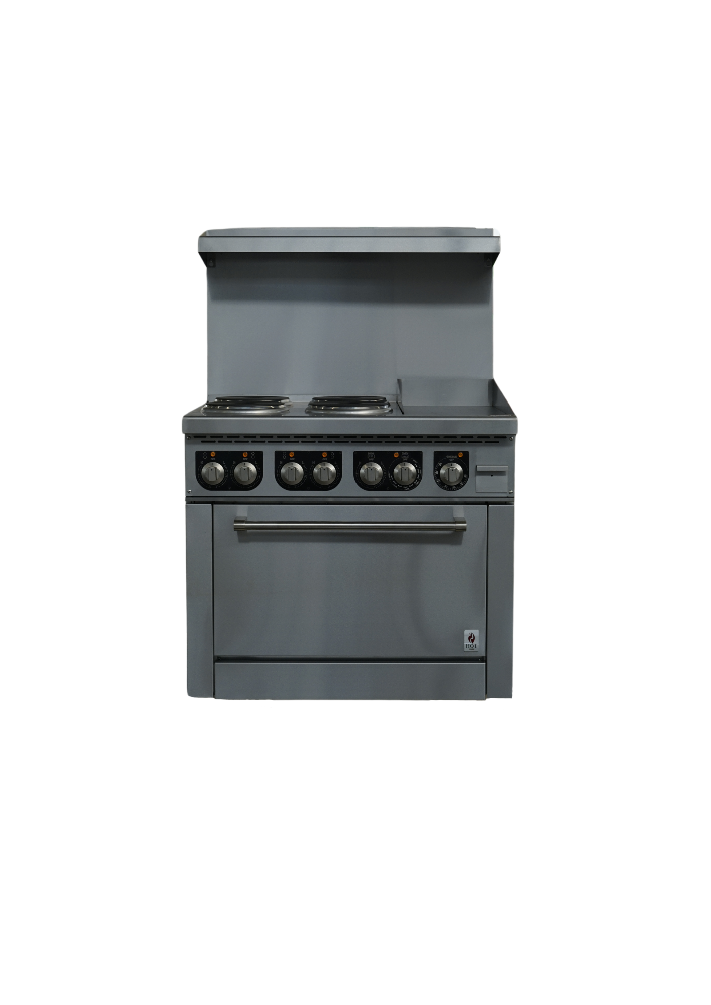 Cuisinière électrique 36" (4 brûleurs + plaque chauffante 12") -HZ-ER36-12G