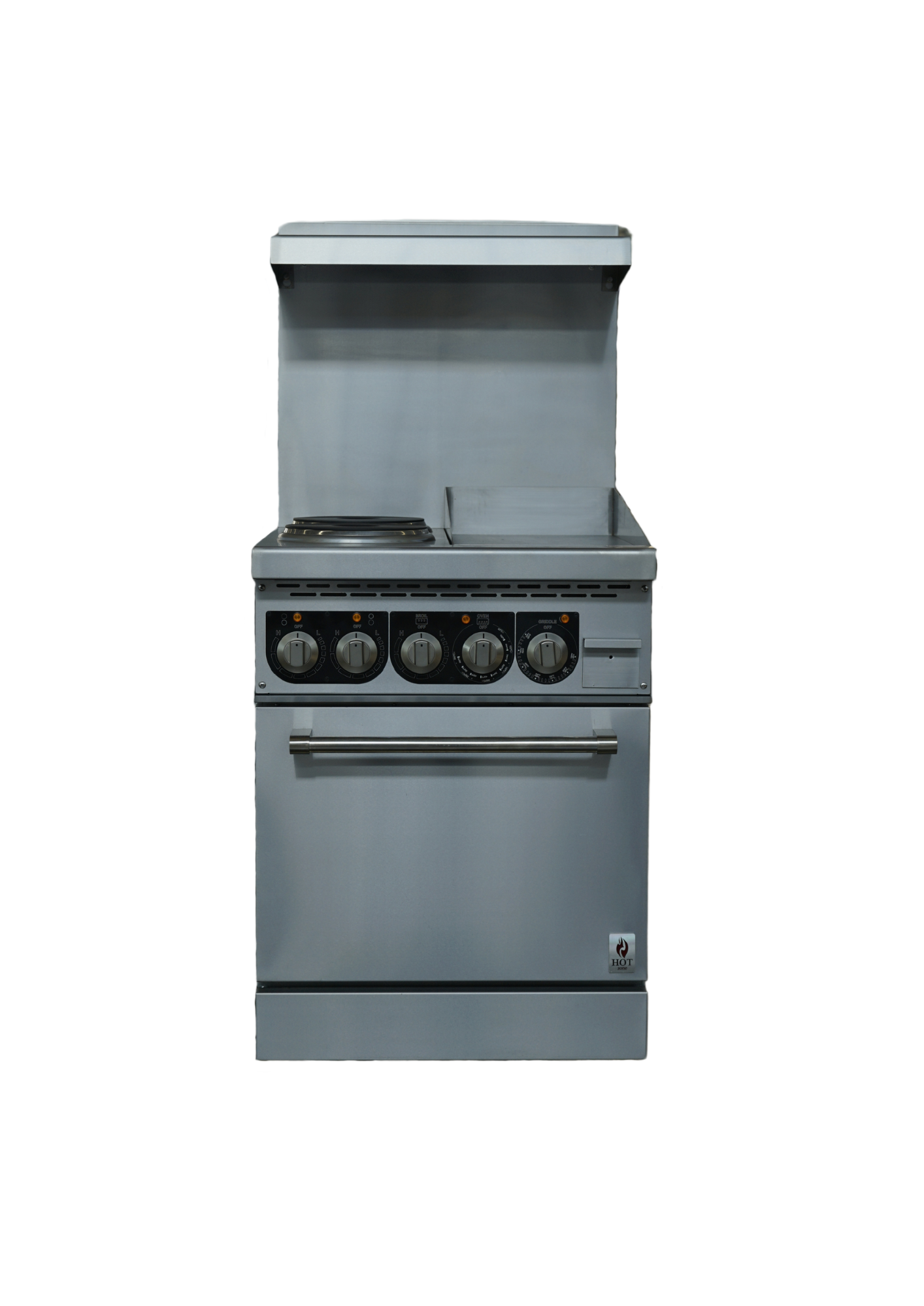 Cuisinière électrique 2 brûleurs supérieurs + plaque de cuisson 12" - HZ-ER24-12G