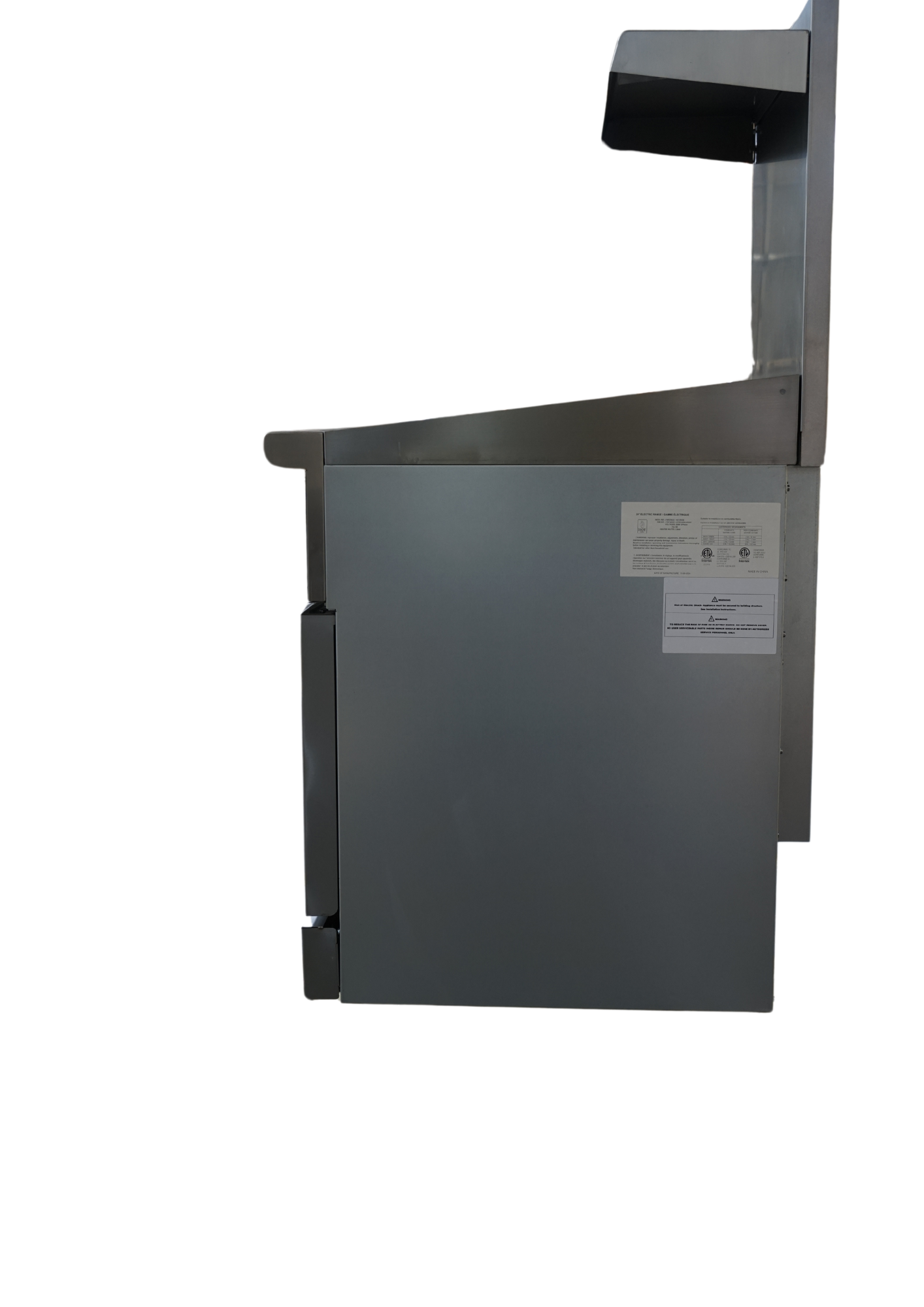 Cuisinière électrique 2 brûleurs supérieurs + plaque de cuisson 12" - HZ-ER24-12G