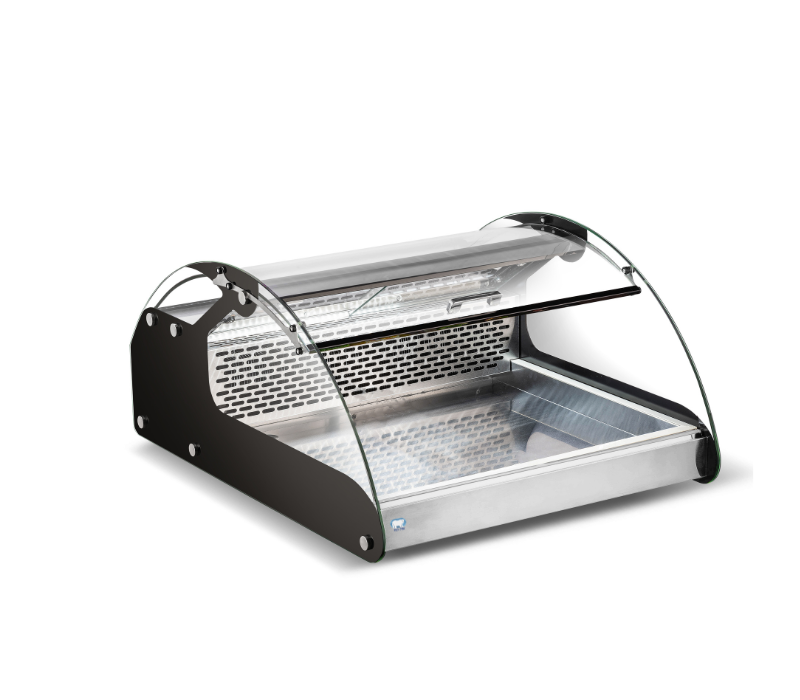 Vitrine réfrigérée de comptoir en verre courbé COLD ZONE-CW-118