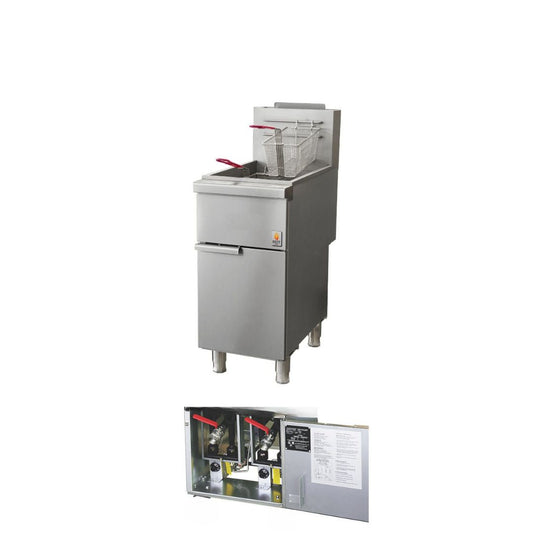 Friteuse à gaz - Double cuve HZ-F4D-NG