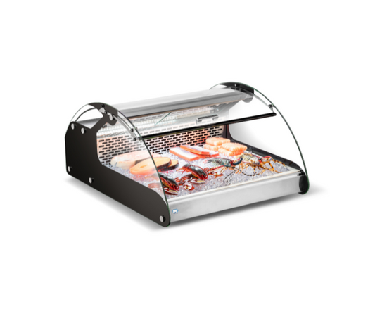 Vitrine réfrigérée de comptoir en verre courbé COLD ZONE-CW-118